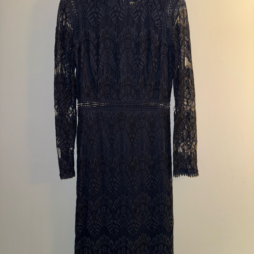 Love By Design Black Sheath Long Sleeve Dress
